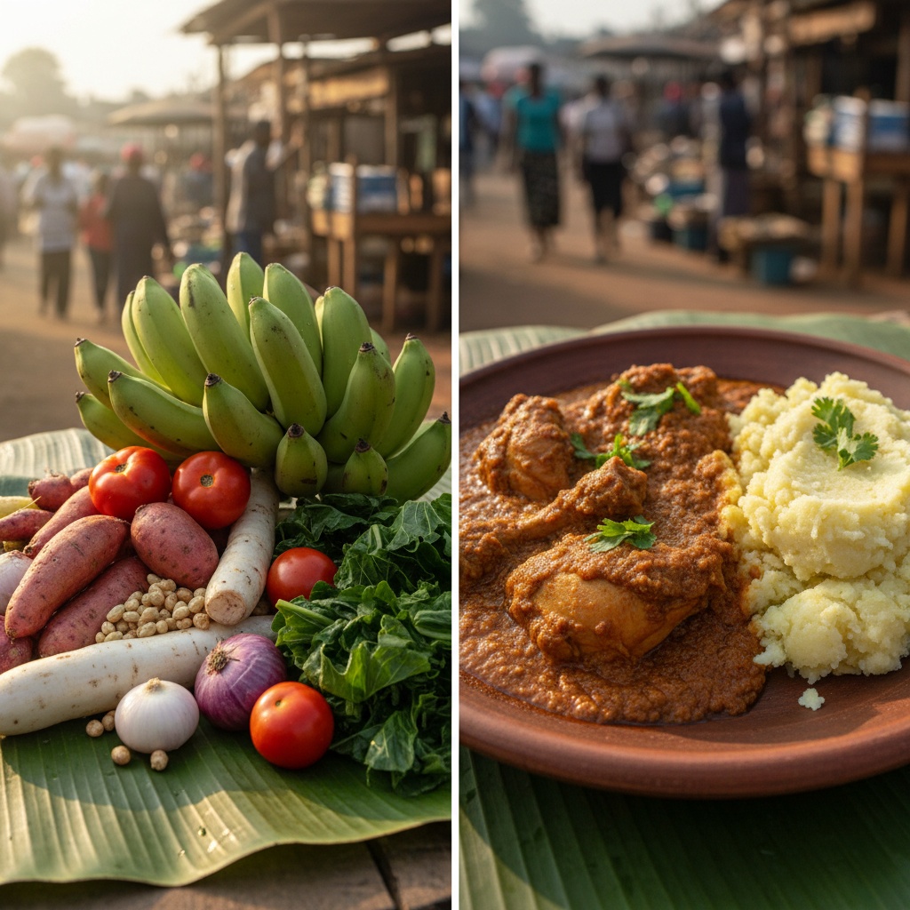 ninsiima ronah generate for me 8 images of ugandan local food ingredients and 90c80eb7 f909 4021 b58b b4c1743dd25b